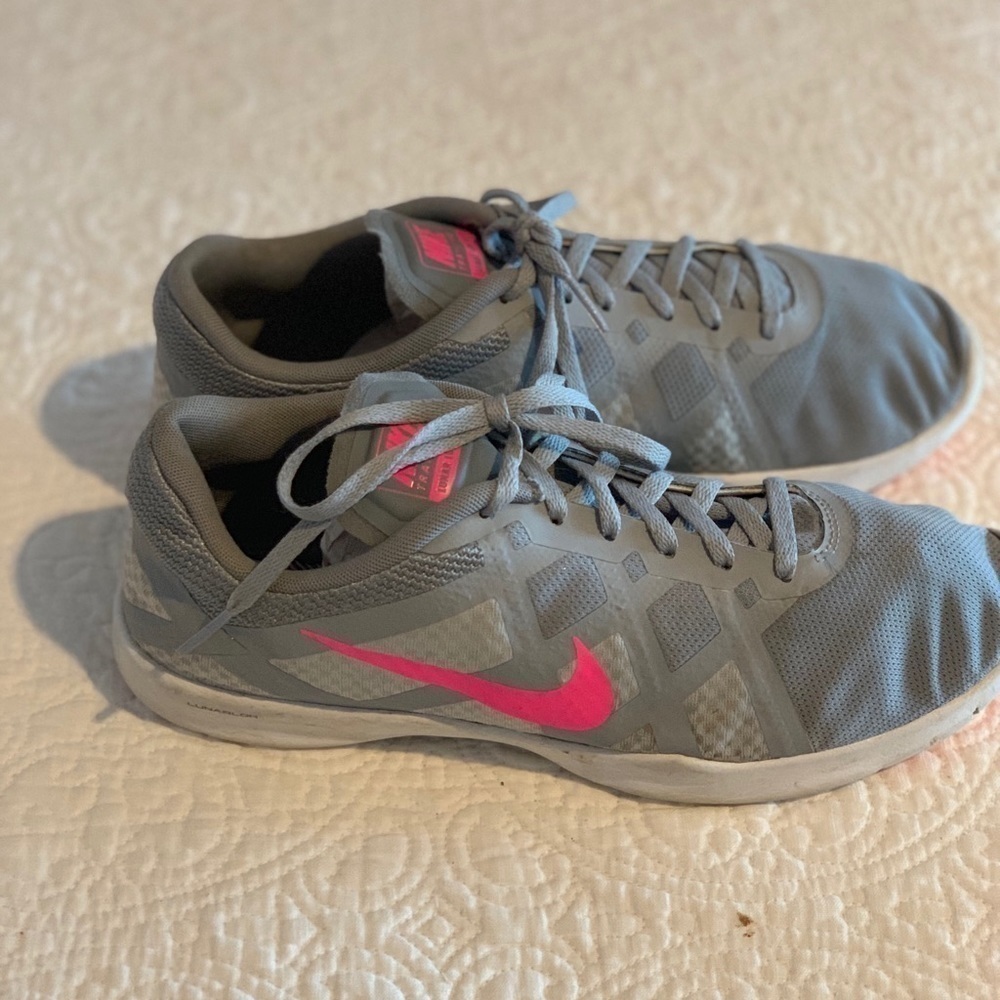 Nike Lunar Lux Training Shoe Grey/Pink - Picture 8 of 8